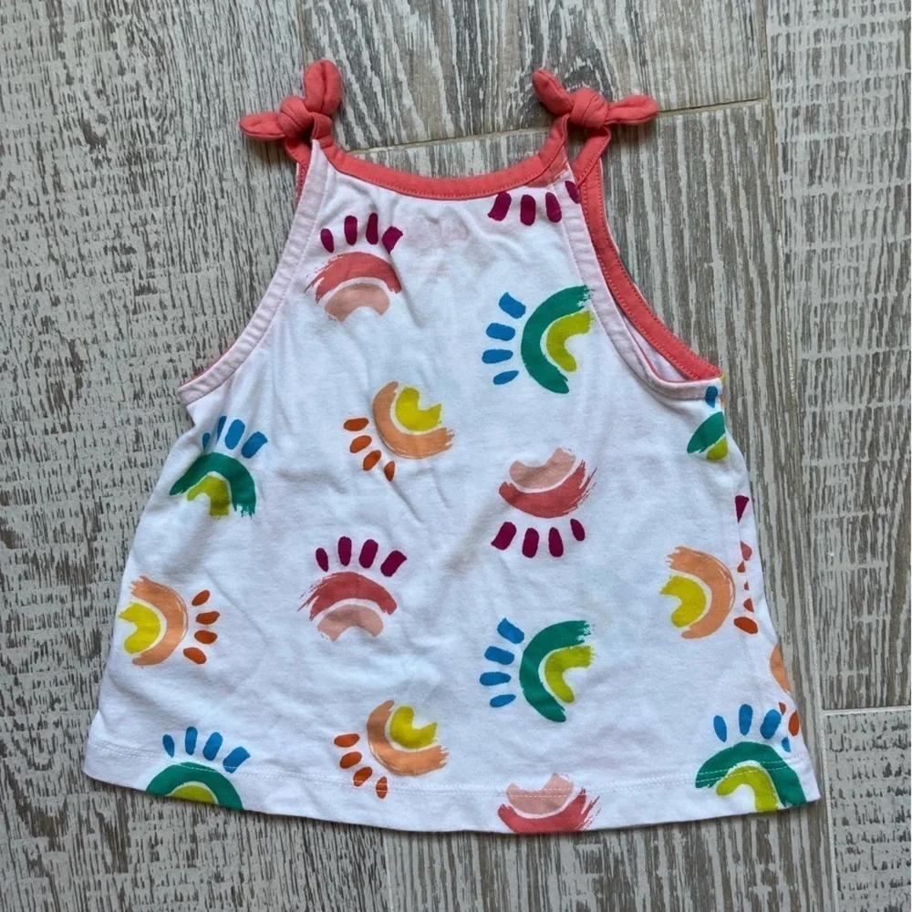 Cat & Jack girls tank top rainbow Sz 18 months toddler - Picture 2 of 4